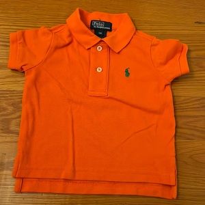 Orange polo shirt